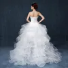 2022 Nowy Styl Krótki Przód I Powrót Długi Trailing Bride Sukienka ślubna Tutu Spódnica Studio Theme Spódnica Wed Suknia Bridal Suknia