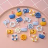 30 PCS Ensemble Mixte Bateau Voile Bouée Flatback Résine Composants Cabochons Scrapbook Artisanat DIY Embellissements Téléphone Décor Chapeaux Accessoires