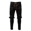 Jeans pour hommes 2022 Pantalon Homme Mode Hip Hop High Street Slim Pantalon déchiré Peinture Hommes Vêtements Pantalones