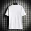 T-shirt da uomo sfumate T-shirt moda tendenza lettera manica corta O-collo T-shirt larghe top designer uomo estate casual hip hop magliette sottili per coppie