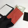 Porta-cartões de couro de bezerro padrão em forma de V Carteira feminina de design de alta qualidade simples carteiras de bolsa de luxo de alta qualidade 4 bolsas de moedas coloridas
