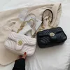 Väska kvinnlig ny förmögenhet diamantlås sling enkel axel rombisk kedja liten fyrkantig väska messenger mode handväskor