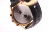 Мужские кварцевые часы AEHIBO три глаза Многофункциональный хронограф календарь римских цифр черный циферблат из нержавеющей стали золотой чехол ремень застежка моды
