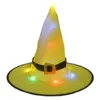 Halloween Lysous Witch Hat Pendant Dance Party Wizard Hats Light Festival