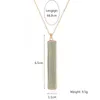 NewNatural Crystal Stone Colgante Collar Moda Baguette francés 10 Color Collares de piedras preciosas Joyería Regalo de fiesta con cadena EWA4736