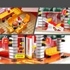 The MOC American Fast Food Shop McDona Model Building Blocks SD6901 Streetview Assembly Bricks Kids Birthday Toys Christmas Gifts For Children