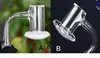 2021 blender quartz banger opaque white nail smoking fully weld beveled edge flat top water bong for dab rig