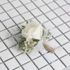 Decorative Flowers & Wreaths Artificial Rose Forest Wedding Decor Bridal Wrist Guest Threshold Groom Boutonniere Man Corsage Hand Supplies