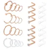 18G Goujons Anneaux Transparents Flexibles Retenue Tragus Cartilage Helix Boucles D'oreilles Nez Septum Piercing Cerceau