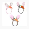 New Easter Adult Kids Cute Rabbit Ear Headband Prop Plush Hairband Anime Cosplay Bunny Party Decorations W7