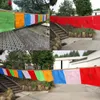 2021 nouveau 20 pièces drapeau de prière soie artificielle écritures Streamer Tibet poumon Ta bannière tibétain bouddhiste fournitures couleur impression