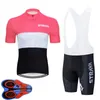 Mens Rapha Team Cykling Jersey Bib Shorts Set Racing Cykel Kläder Maillot Ciclismo Sommar Snabb Torr MTB Bike Kläder Sportkläder Y21041062