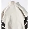 秋冬メンズジャケットコートラグランスリーブ防風襟パッチワークストリプストリートウェアウインドブレーカー男服211029