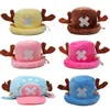 Japon Anime Kawaii Tek Parça Peluş Oyuncaklar Cosplay Tony Chopper Peluş Pamuk Şapka Sıcak Kış Şapka Karikatür Kap Çocuk Hediye G0913