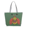 Shopping bag in tela con cerniera Sacs A Provisions Pour Femm Soft Touch Dandelion Bee Printing Casual Carry Eco Folding Women Tote Bag