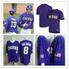 NCAA Custom LSU Tigers Ed College Béisbol Jersey 32 Aaron George 46 Alex Brady 37 Brandon Kaminer 8 Matthew Beck 38 Zachary Murray 18 Tre' Morgan 3 Dylan Crews