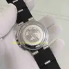 Najwyższej jakości prawdziwe zdjęcie męski zegarek Chrono męskie biała tarcza chronograf kwarcowy data gumowy pasek 103383 sportowe zegarki męskie zegarki na rękę