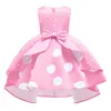 Dziewczyna Cute Dresses Wave Dot Dot Vintage Children's Princess Dress Show Spódnica 6 rodzajów kolorów