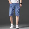 Moda Mens rasgado Calças de Jeans Short Marca Roupas Bermudas Summer Cotton Shorts Respirável Denim Masculino 210716