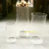 Décoration de fête 3pcs / set socle de cylindre acrylique en cristal clair socle rond pour toile de fond de mariage présentoir support Tb3142278A