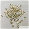 Band Rings Jewelry 50-100Pcs Sier placcato Round Jump Twisted Open Split Connector For Making Findings Forniture Fai da te 1194 Drop Delivery 2021 R