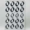 20 Pairs 3D Vizon Lashes Toptan Doğal Uzun Lash Kitap Kabarık Vizon Kirpikler Kalın Kirpik Uzatma Kağıt Kutuları Ambalaj