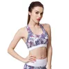 Gym Kläder Tryckt Hög Impact Sports Bras Padded Push Up Wirefree Sexig Sträcka Andningsbara Running Workout Kvinnor Yoga Fitness Crop Tops