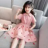 Girls Dress Strawberry Mesh Kids Dresses For Girls Sleeveless Princess Dress Kids Summer Cute Tutu Dress For Girls 6 8 10 1 Q0716