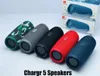 Charge 5 Bluetooth Enceinte Charge5 Portable Mini Wireless Outdoor Spreproof SubwooFer Speakers Prise en charge de la boîte de carte USB TF DHL2777257