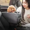 犬の車の座席カバー携帯用ペットベッドセントラルコントロールノンスリップキャリアセーフな肘掛け箱猫猫旅行