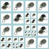 Schlüsselanhänger Fashion Aessories Einziehbarer Metallkarten-Ausweishalter Stahlrückstoßring Gürtelclip Pl Schlüsselanhänger 1OPG Suchschnalle GWF10950 Drop De