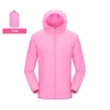 Giacche da caccia LNGXO Giacca da trekking impermeabile Donna Uomo Campeggio Corsa Giacca a vento con protezione solare Quick Dry Sport all'aria aperta Cappotto antipioggia unisex