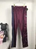 Mor Tavış İğneleri Sweatpants Kelebek Nakış Kadife Şerit Çizgili İğneler Pantolon En Kaliteli Şemsiye Joggers Sweatpants X0628