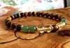 8mm pärlor gröna aventurinsträngar Gul kvarts tiger Eye Stone Armband Armband Mala Yoga Armband Stress Relief Mäns Smycken