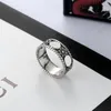 ZB009YX модные аксессуары, брендовое кольцо из стерлингового серебра 925 пробы с полой хризантемой и подарочной коробкой, размер 10-24 для мужчин и женщин