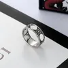 Bague chrysanthème creuse en argent Sterling 925, accessoires de mode de marque, avec boîte cadeau, taille 10-24, pour hommes et femmes, ZB009YX