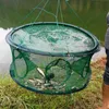 5-21 Löcher Automatische Folding Fishing Net Garnelen Käfig Nylon Faltbare Krabbenfischfalle Cast Network Zubehör