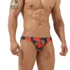 Men's Swimwear Sexy Printed Bikini Low Waist Triangle Panties European American Fashion Underwear Home Casual Sports