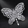 Pins, Brooches Zlxgirl Bridal Jewelry Mixed Color Cubic Zircon Butterfly Women's Copper Brooch Pins Nice Fashion Coat Dress Hats
