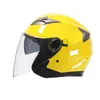 Casques de moto Sécurité Double lentille Demi-Visage ABS ABS Helmet moto Moto Dot approuvé Flip Capacete de motociclista
