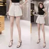 Summer Arrival Korean Style Shorts Fashion High Waist Girls A-line Elegant Wide Leg Caual Ladies 8644 50 210521