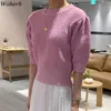 Sommer Mode Casual Kurzarm Gestrickte Pullover Mujer Frauen Vintage Candy Farbe Hohl Pullover 210519