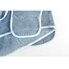 [DEAT] Lato Moda Krótkie Spodnie Łączenie Wysokiej Talii Kieszenie A-Line Luźne Osobowość Kobiety Denim Spodenki 13C853 210527