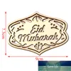 10st / set diy trä ihåliga prydnad hantverk aktiviteter gåvor med rep eid mubarak muslim hem dekoration ramadan dekor pendant fabrik pris expert design