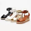 Luksusowe buty Damskie Projektanci Wedge Liny High Heel Sandals Panie Plus Rozmiar Wodoodporna platforma Klamra Usta ryb