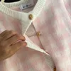 Autunno 3 pezzi Set maglioni per donna Fashion Lady cardigan coreani maglioni + gilet + minigonna abito lavorato a maglia 211119