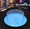 Plastic Lid For Sushi Dish Kitchen Tool Buffet Conveyor Belt Reusable Transparent Cake Plate Food Cover Restaurant Accessories SN5900