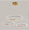 Moderne Crystal Kroonluchter voor Woonkamer Keuken Eiland Loft Indoor Gold Ronde LED-verlichting Woondecoratie Lamp