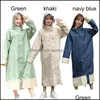 Impermeáveis ​​Diversos Eletrodomésticos Início Gardenraincoats Homens Mulheres andando por longo adulto Raincoat Viagem Ciclismo Camping Outdoor Durab Waterproof