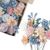 装飾的な花の花輪を信頼性の高い目を引くハイエンドの包装の結婚式のパーティーシミュレーションローズボックス偽のシルクの花1セット